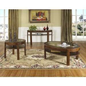   02 Fashion Trend Cocktail Table Set in Medium Brown