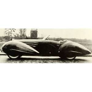  1964 Print Vintage V6 Figoni Falaschi 135 Car Futuristic 