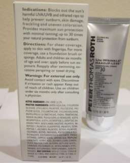   Un Wrinkle Make up Less Oil free Tinted Moisturizer SPF30 New  