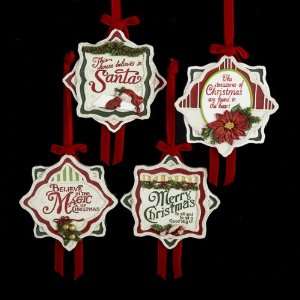  Club Pack of 12 Christmas Plaque Ornaments 5
