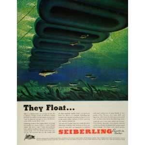  1943 Ad Seiberling Rubber Engineering WWII War Production 