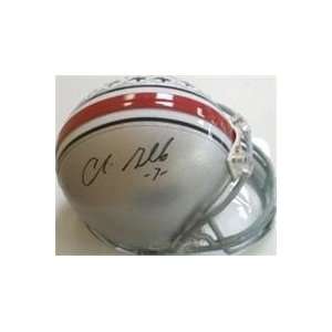  Chris Gamble autographed Football Mini Helmet (Ohio State 