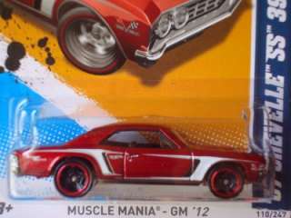 Hot Wheels 2012 Kmart Days Muscle Mania Series 67 Chevelle SS 396 Red 