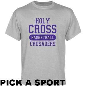    Holy Cross Crusaders Ash Custom Sport T shirt  