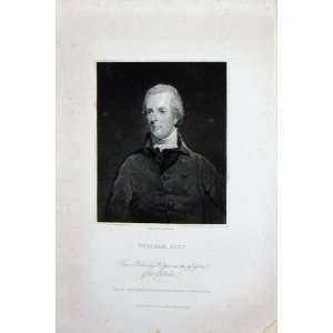  Charles Knight 1837 Antique Portrait William Pitt