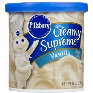 Pillsbury Creamy Supreme Vanilla Frosting   12 Pack  