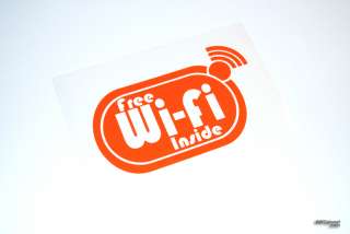 FREE WIFI DECAL BUSINESS SIGN STICKER DISPLAY STORE  