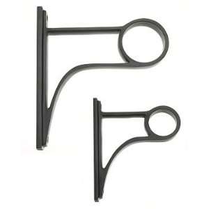  Williams Sonoma Home End Brackets, Set of 2, Oiled Bronze 