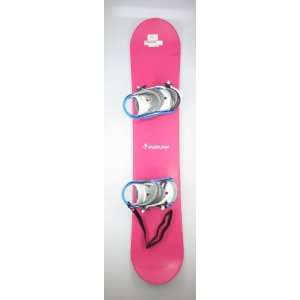 New Snowjam Glowstick Hot Pink Snowboard with Medium Binding 144cm 