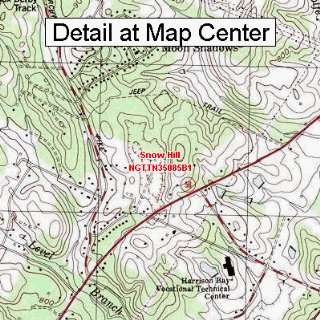  USGS Topographic Quadrangle Map   Snow Hill, Tennessee 