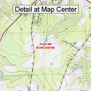  USGS Topographic Quadrangle Map   Snow Hill, North 
