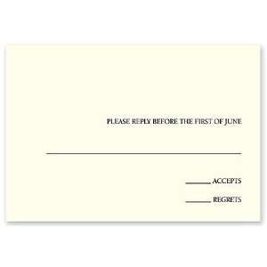  Classic Ivory Respond Card by Checkerboard
