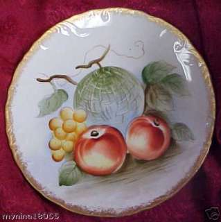 Norleans Melon and Fruit Plate w/Gold trim  