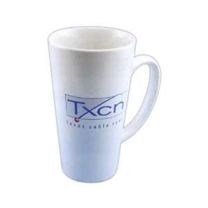  Java   Extra large handle 15 oz. white ironstone mug with 