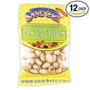 Snackerz Pistachios, 1 Ounce Packages (Pack of 12)  
