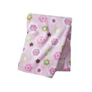  Circo® Fleece Blanket Flowers Over Pink Baby