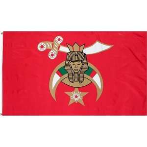  Shriner Flag   3 foot by 5 foot Polyester (NEW) Patio 