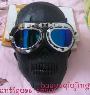 Military Protective skeleton face shape Mask+RAF style Goggles  