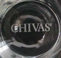CHIVAS REGAL LEANING TUMBLER GLASSES   Pair   Rare  