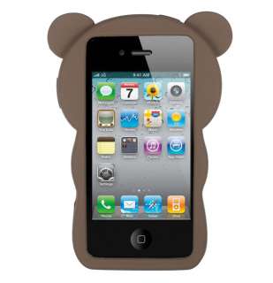   Cute Soft Silicone Case Cover For Apple iPhone 4 4G 4S Chocola  