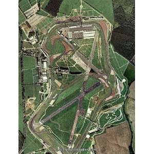  Silverstone race track, aerial image Framed Prints