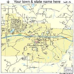  Street & Road Map of Brandon, Mississippi MS   Printed 