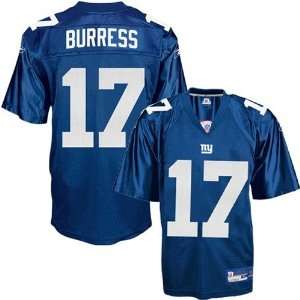  Reebok NFL Equipment New York Giants #17 Plaxico Burress 