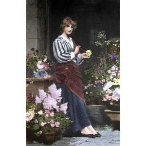 Venetian Flower Girl by Sir Samuel Luke Fildes. Best Quality Art 