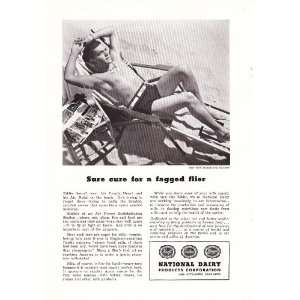  1944 Ad Care for a Fagged Flier Original Vintage Print Ad 