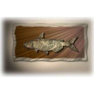   AllMyWalls FISH00012 Mouth Bass Metal Wall Art Small