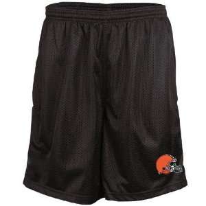 Reebok Cleveland Browns Brown Youth Coaches Mesh Shorts  