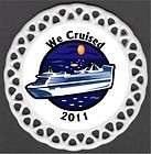 We Cruised 2011 Porcelain Christmas Ornament Cruise Ship Cruising