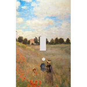  Claude Monet Poppy Field Decorative Switchplate Cover 