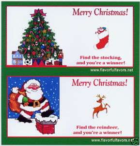 Christmas Holiday party favors scratch off tickets  