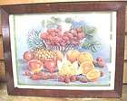 Vintage Veneer OGEE FRAME,Chromo,F​RUIT STILL LIFE,12 x 15 3/8,C 