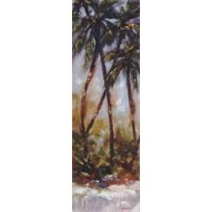   Palm I, Fine Art Canvas Transfer by J. Martin, 12x36