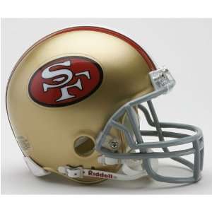 San Francisco 49ers Miniature Replica NFL Throwback Helmet w/Z2B Mask 