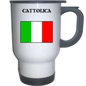  Italy (Italia)   CATTOLICA White Stainless Steel Mug 