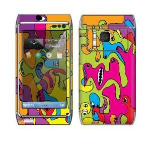  Nokia N8 Skin Decal Sticker  Color Monsters Everything 