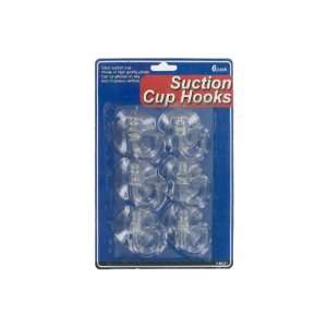  Clear Suction Hooks (set Of 6) 
