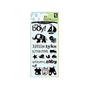    Baby Boy Inkadinkado® Clear Stamps, 13 stamps
