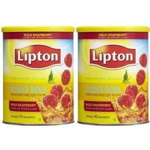 Lipton Instant Tea Mix, Sweetened, Raspberry, 28.3 oz, 2 ct (Quantity 