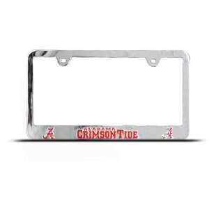  Clemson Tide Alabama 3D Zinc Metal license plate frame Tag 