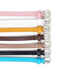 Lively Colored Womens Skinny Belt (CHX4)  