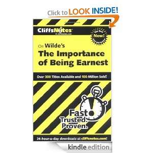 CliffsNotes on The Importance of Being Earnest (Cliffsnotes Literature 