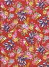 Japanese Holiday ~ Asian Fabric on Red CUTE