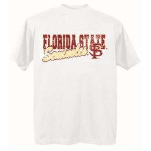 Florida State Seminoles FSU NCAA White Short Sleeve T Shirt Xlarge