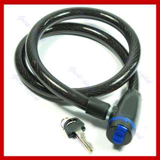 Strong Bike Bicycle Security Lock 100cm Cable +2 keys  