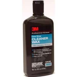  3M One Step Cleaner/Wax   Fine Cut, 16 oz Bottle 
