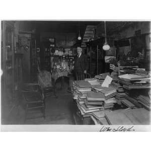  William Lloyd,born 1854,cluttered room,standing,c1920s 